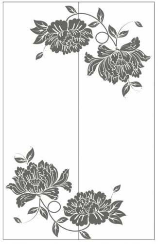 Пескоструйный рисунок Цветы 1164